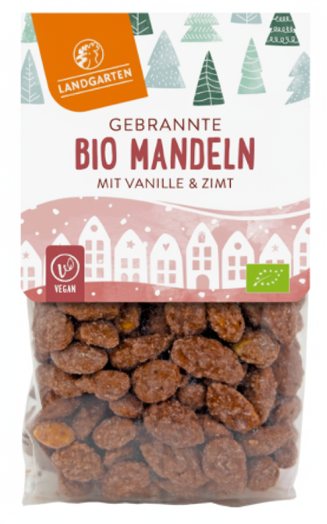 Landgarten Bio gebrannte Mandeln Landgarten Bio gebrannte Mandeln 150g