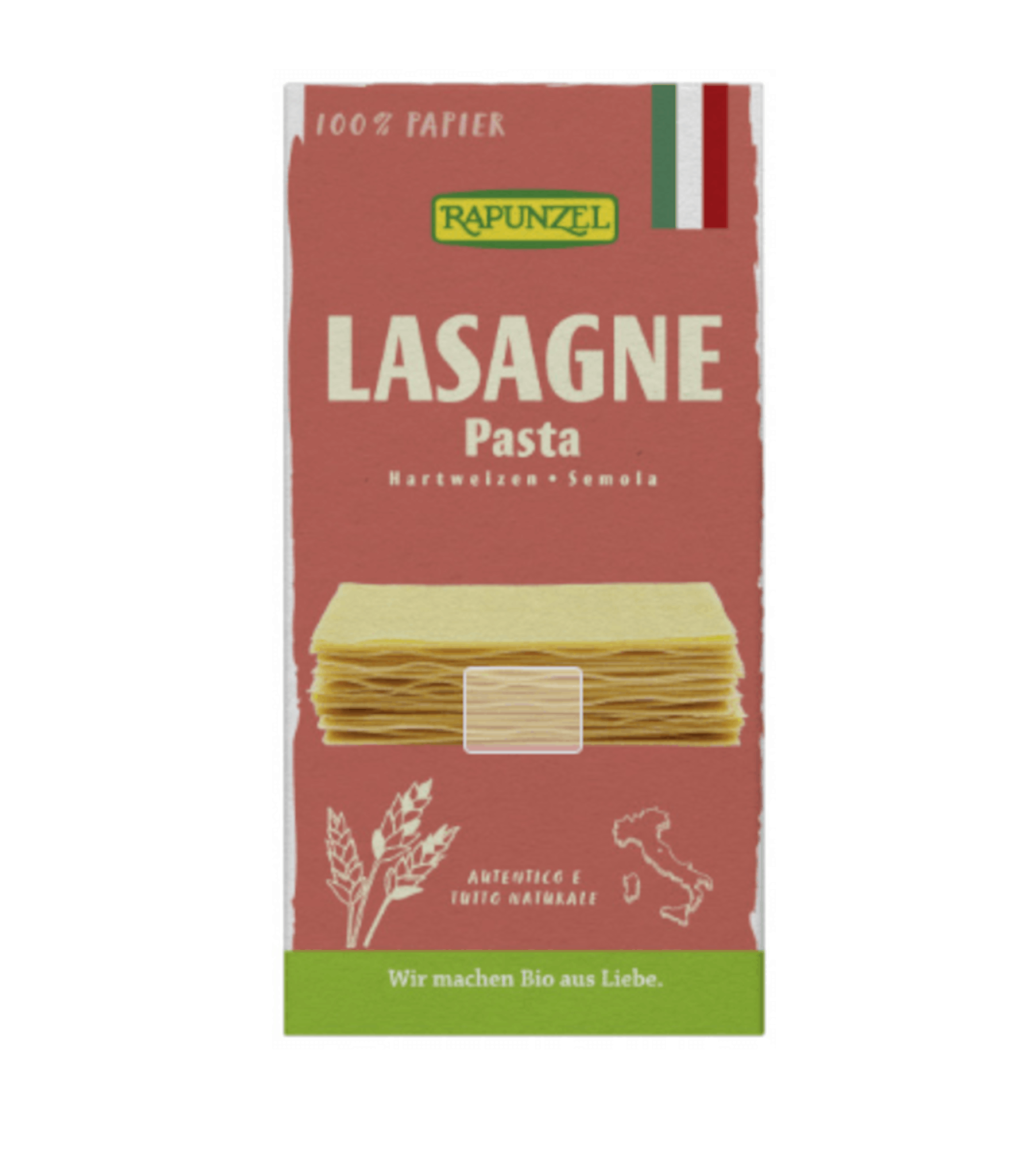 Feuilles de lasagnes bio à la semoule 12x250g