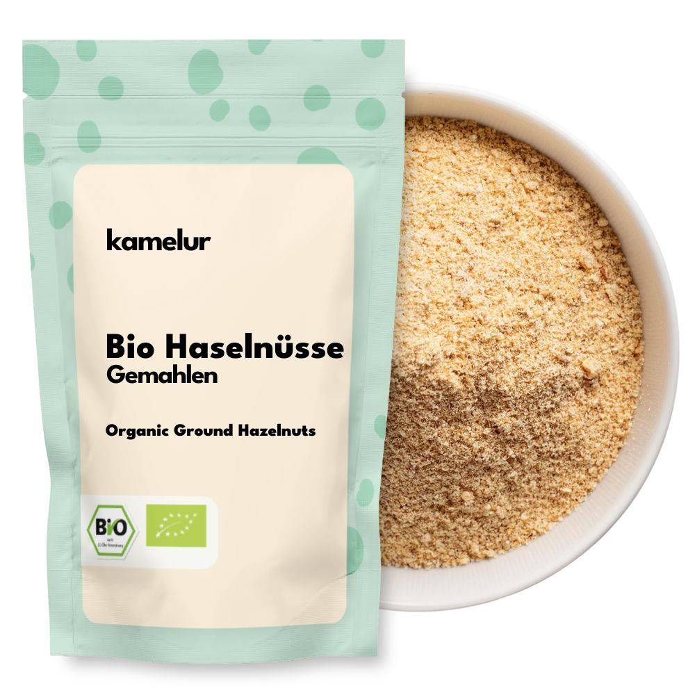 Bio Haselnüsse geröstet & gemahlen
