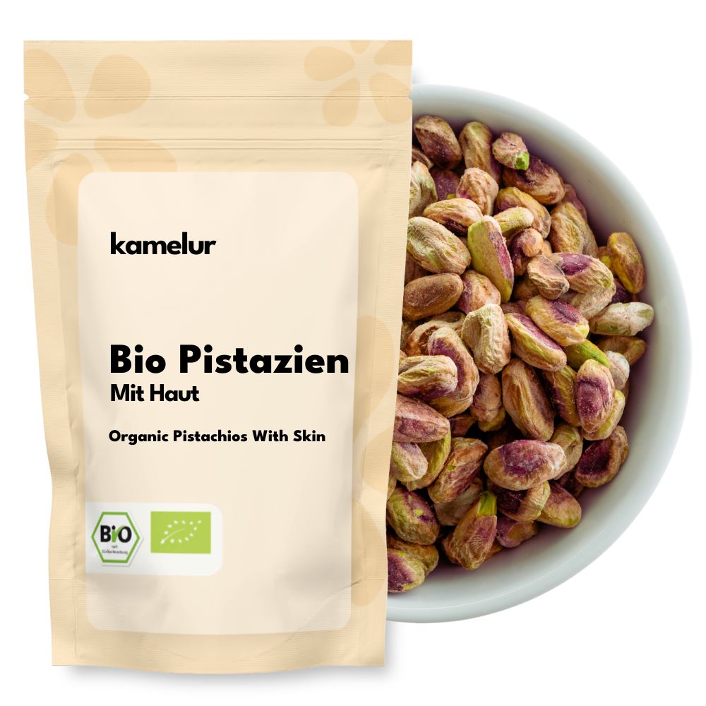 Pistaches bio, avec peau 500g