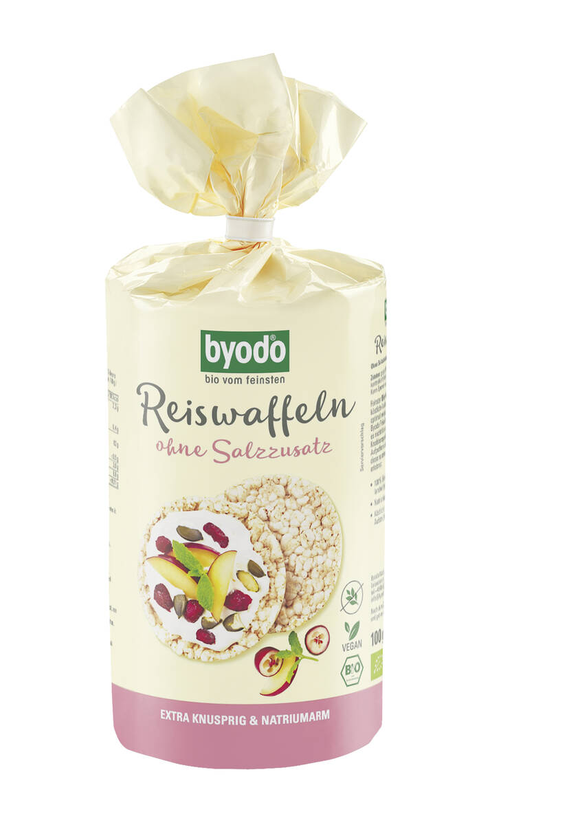 Byodo Bio Reiswaffeln ohne Salzzusatz Byodo Bio Reiswaffeln ohne Salzzusatz 100g