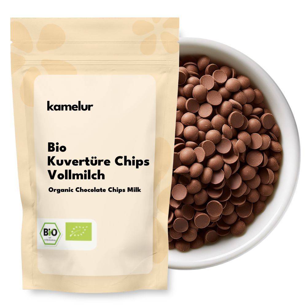 Bio Kuvertüre, Vollmilch Chips
