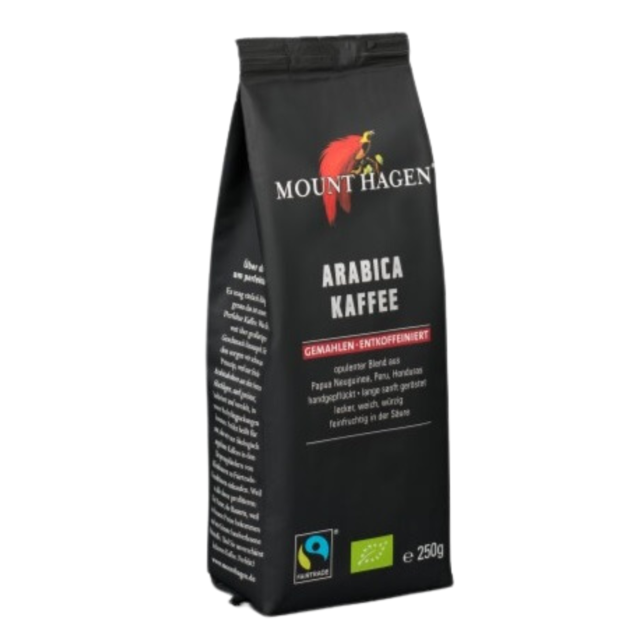 Café torréfié bio, décaféiné, moulu, 6x250g