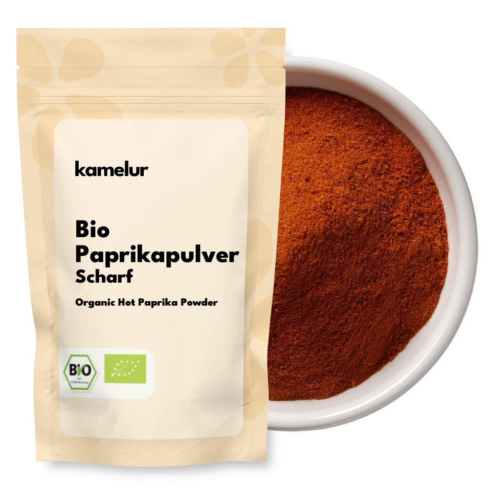 Bio Paprikapulver scharf Poudre de paprika bio, forte