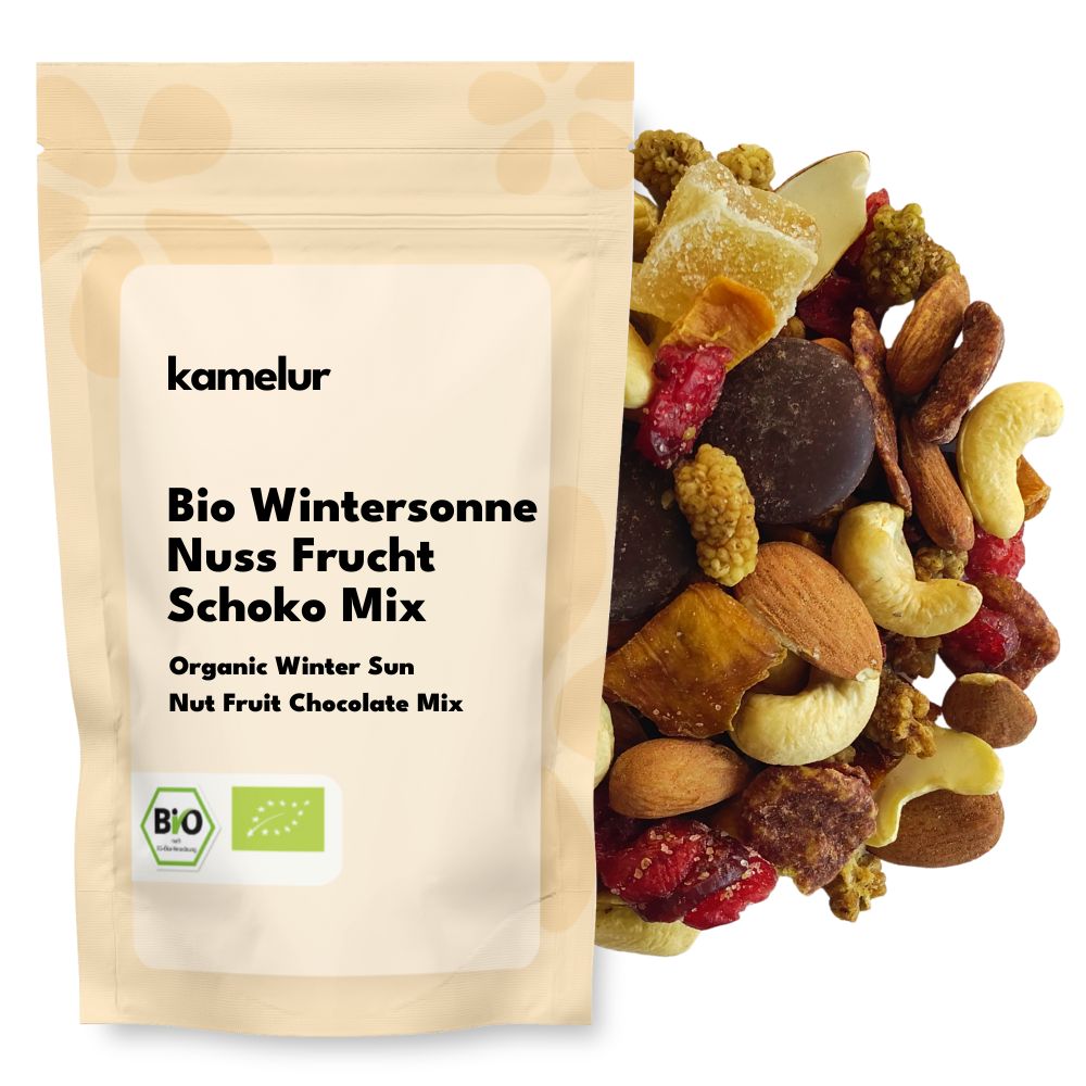 Bio Wintersonne Mix di frutta secca e cioccolato Bio Wintersonne Mix di frutta secca e cioccolato 500g