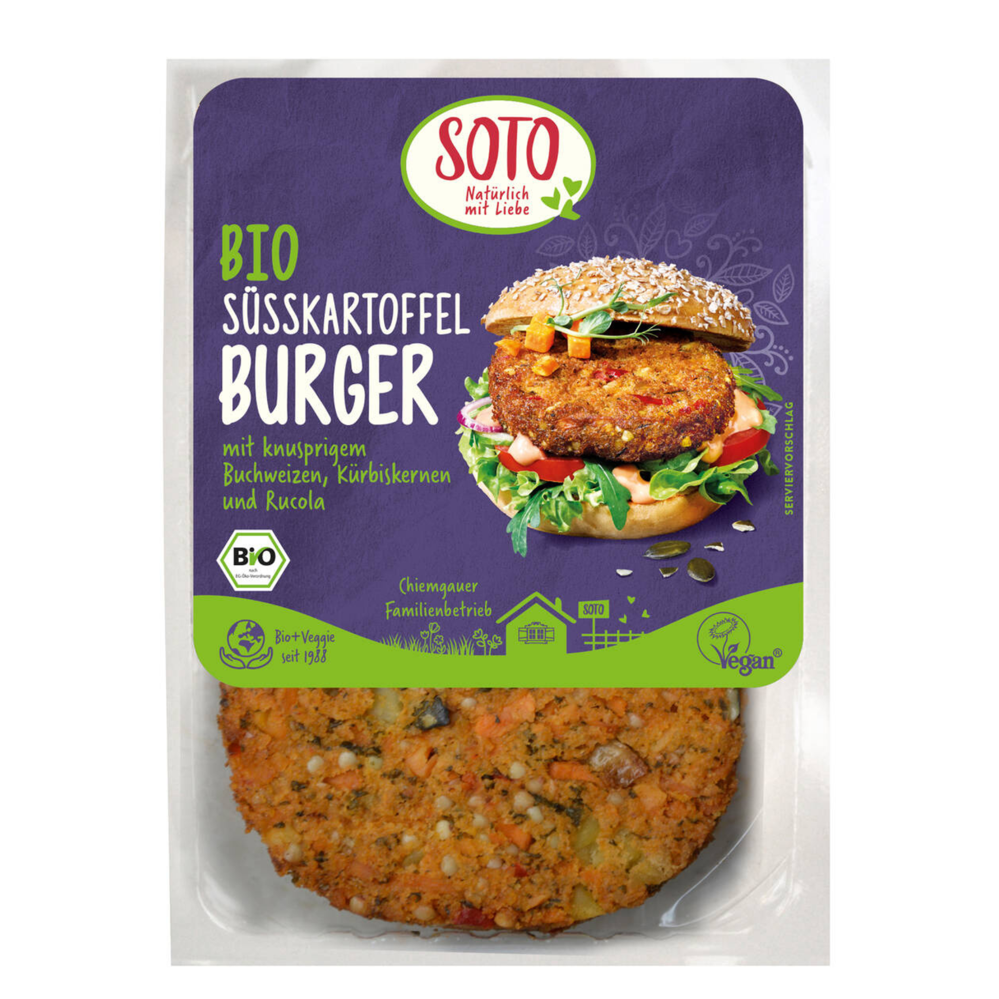 Soto Bio Süßkartoffel Burger 160g