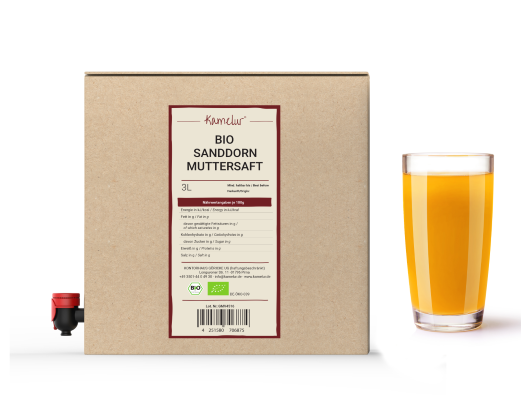 Jus d'argousier bio, naturellement trouble, 3l