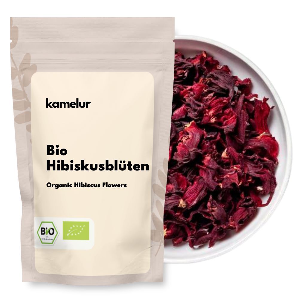 Fleurs d'hibiscus bio, entières Fleurs d'hibiscus bio, entières
