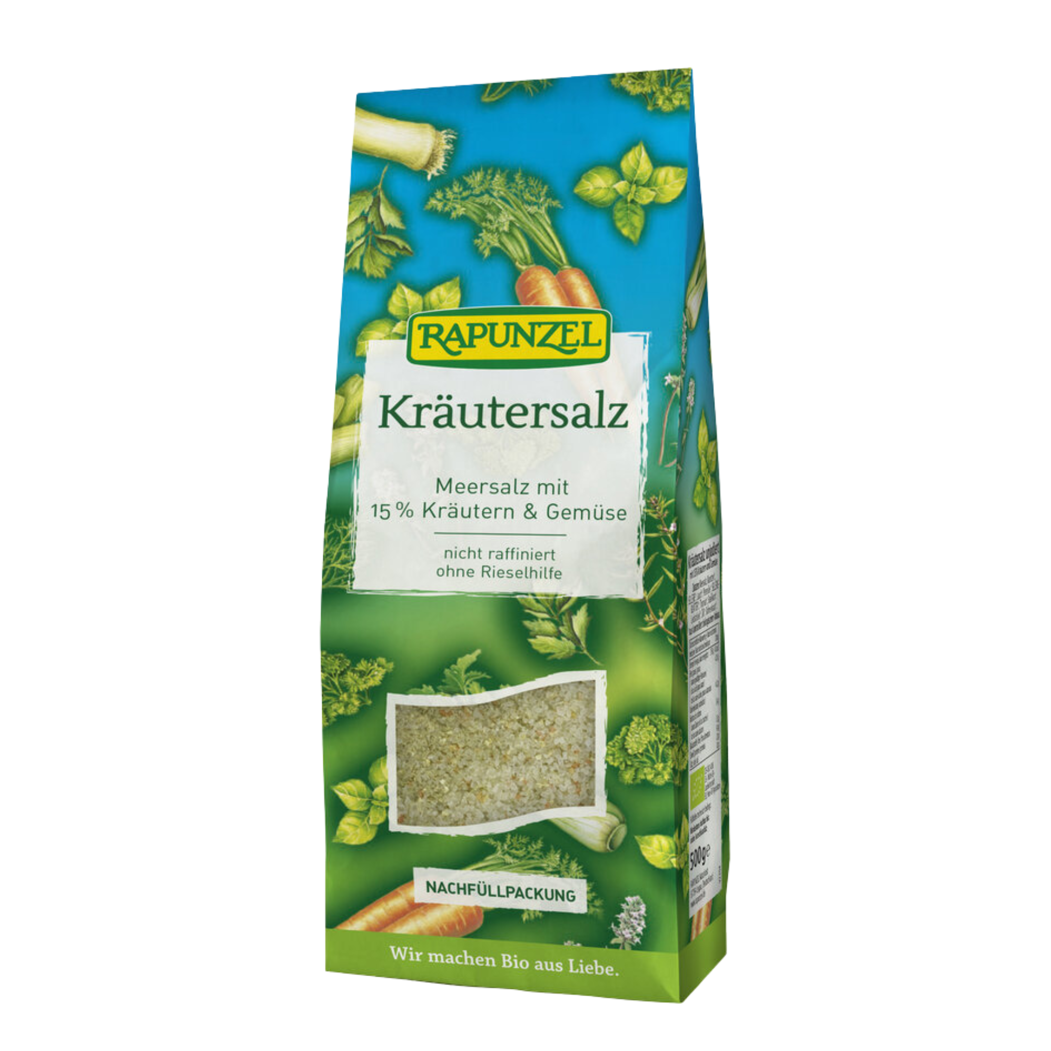 Sel aux herbes Raiponce avec 15% d'herbes et de légumes 8x500g