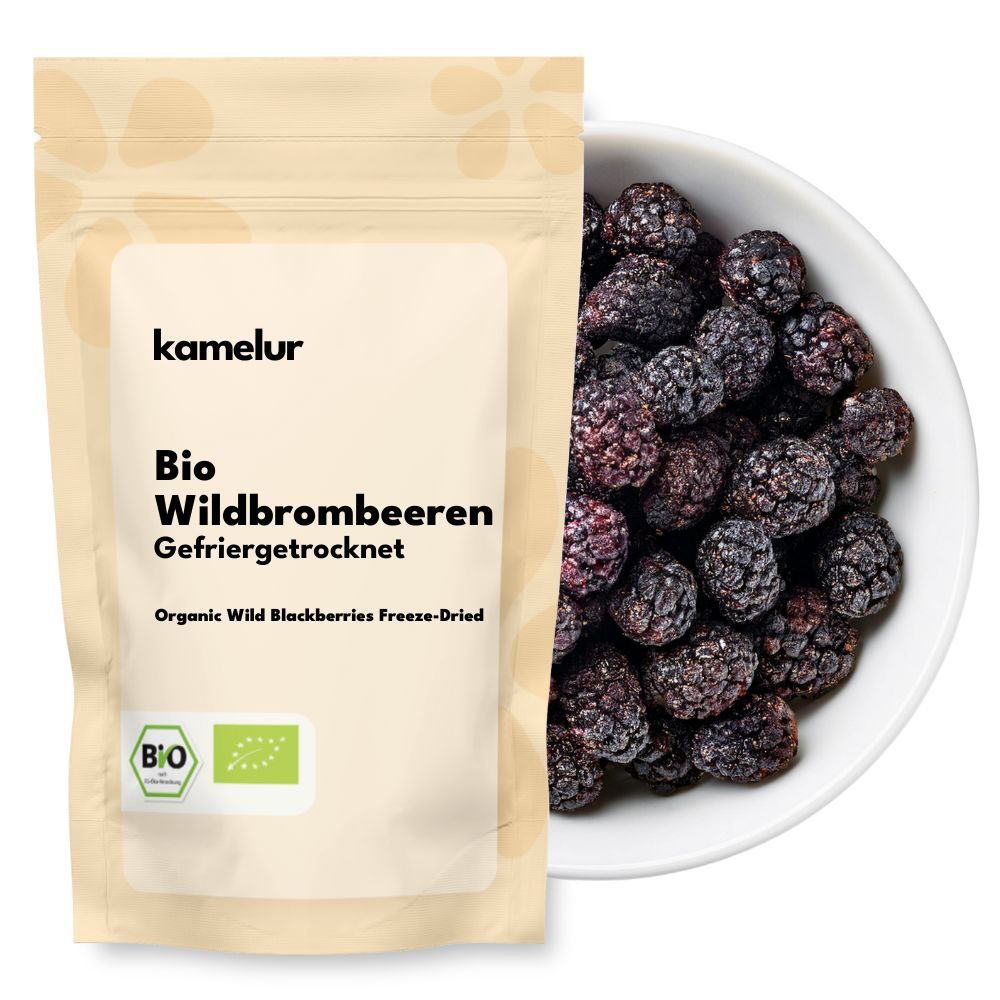 Bio Wildbrombeeren, gefriergetrocknet, ganze Frucht
