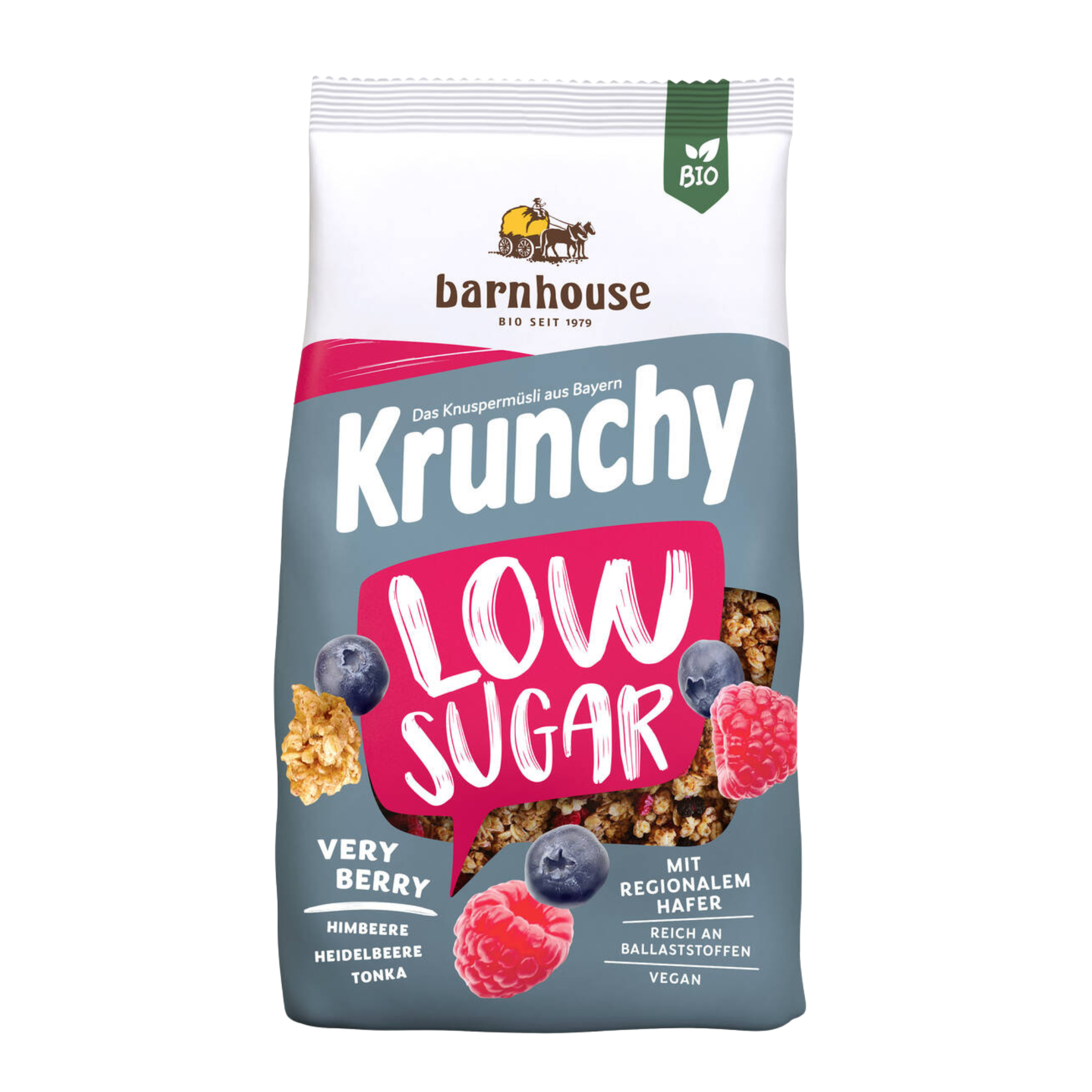 Barnhouse Krunchy Faible en Sucres Très Baies 375g