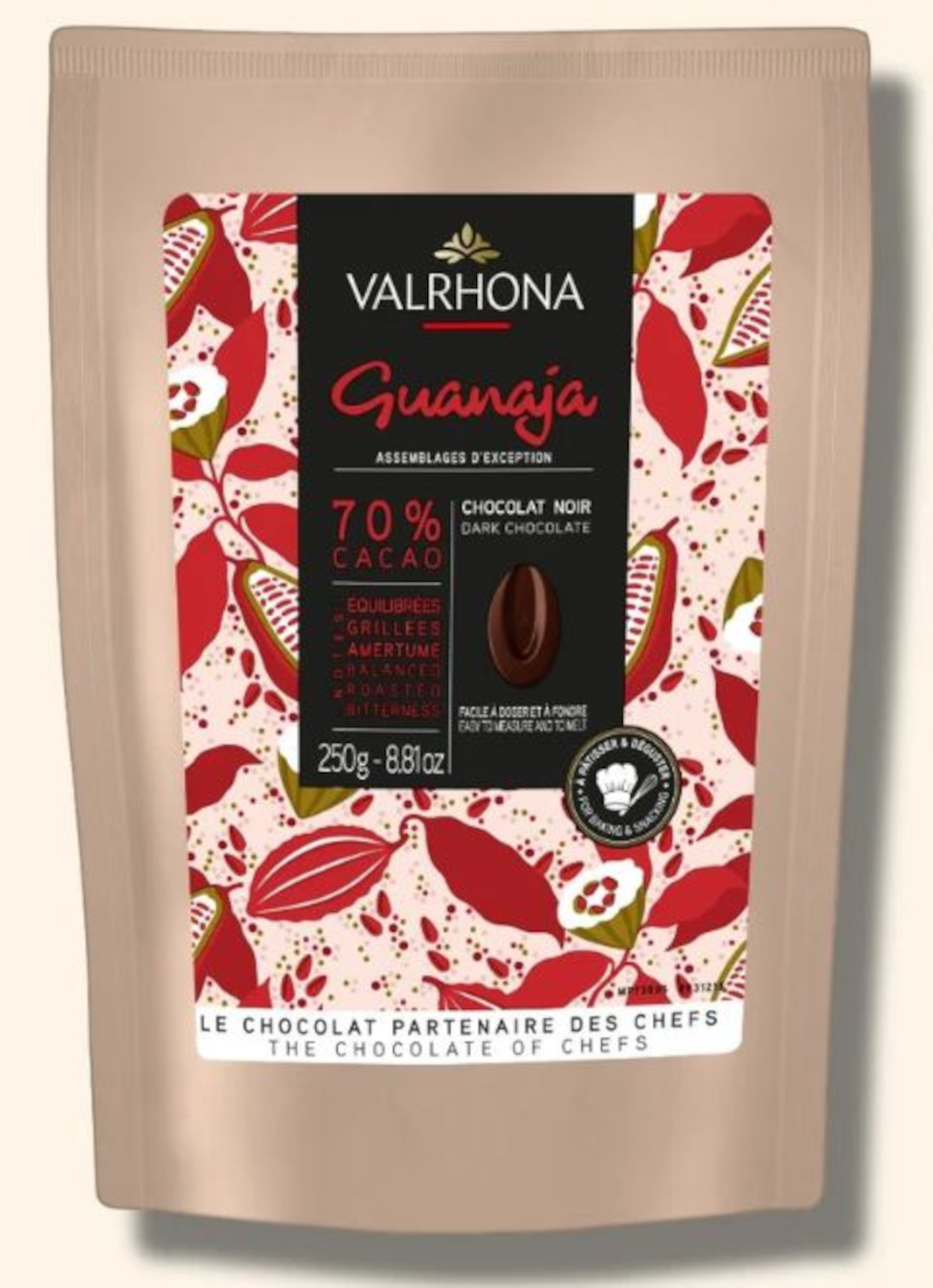 Valrhona Cioccolato Fondente Copertura Guanaja 70%