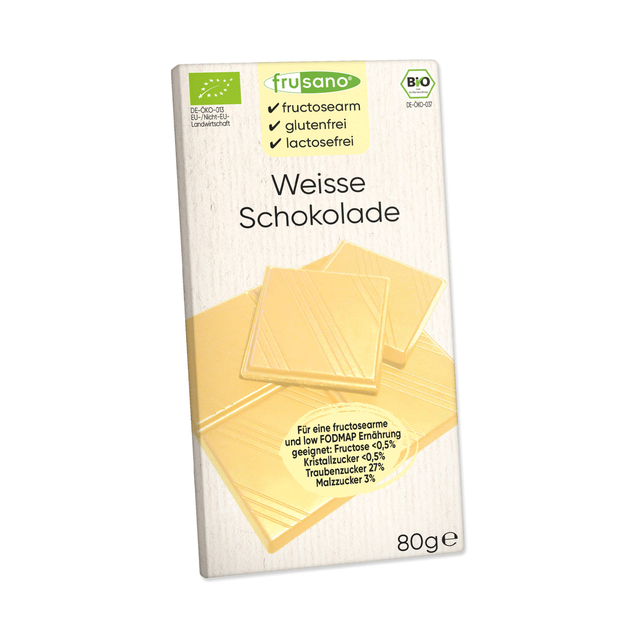 Frusano Bio Weisse Schokolade 80g