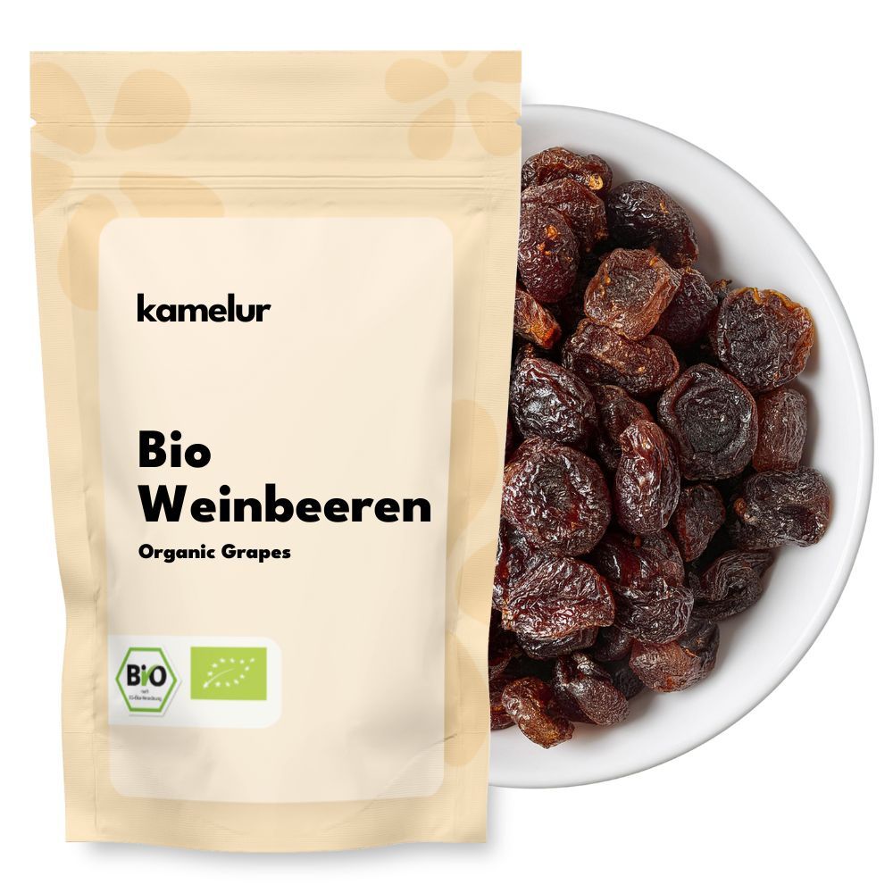 Bio Weinbeeren getrocknet Raisins bio, raisins secs