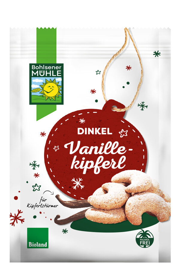 Bohlsener Mühle Dinkel Vanillekipferl Weihnachten Bohlsener Mühle Dinkel Vanillekipferl Weihnachten 125g