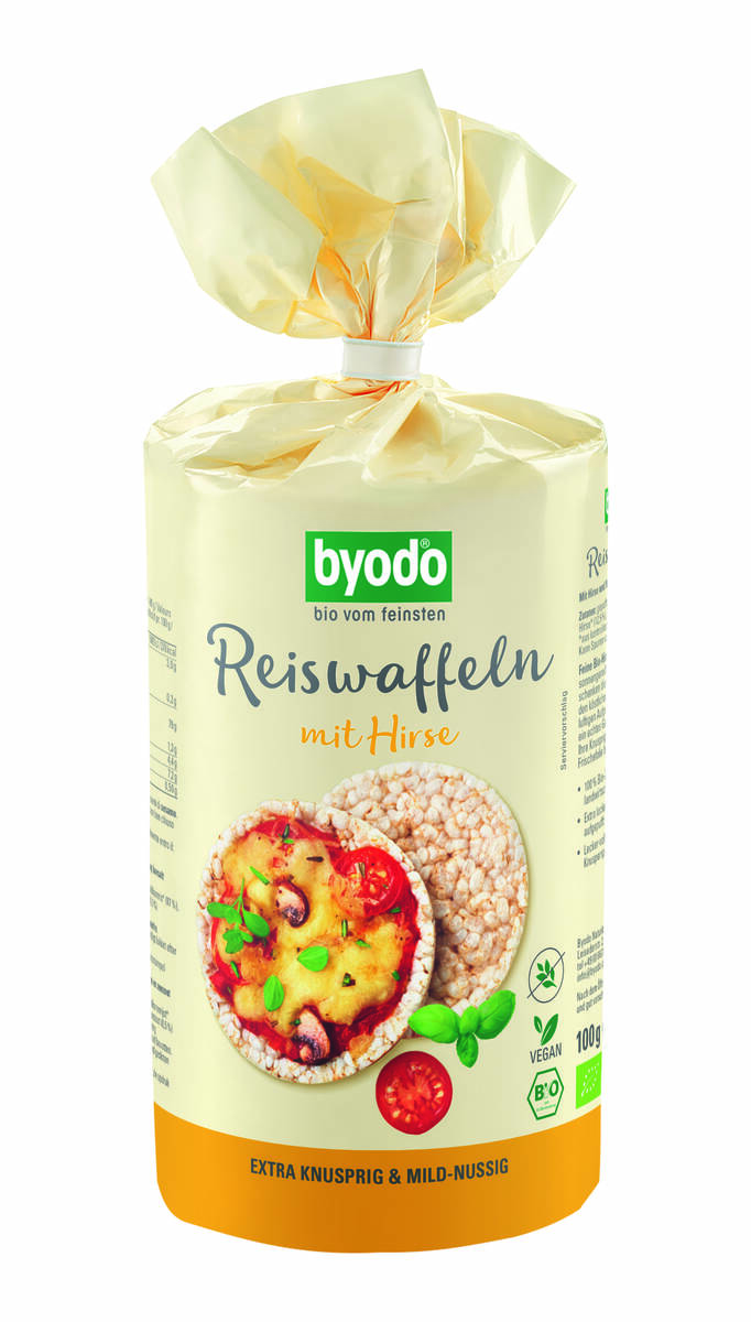 Byodo Bio Reiswaffeln mit Hirse Byodo Bio Reiswaffeln mit Hirse 100g