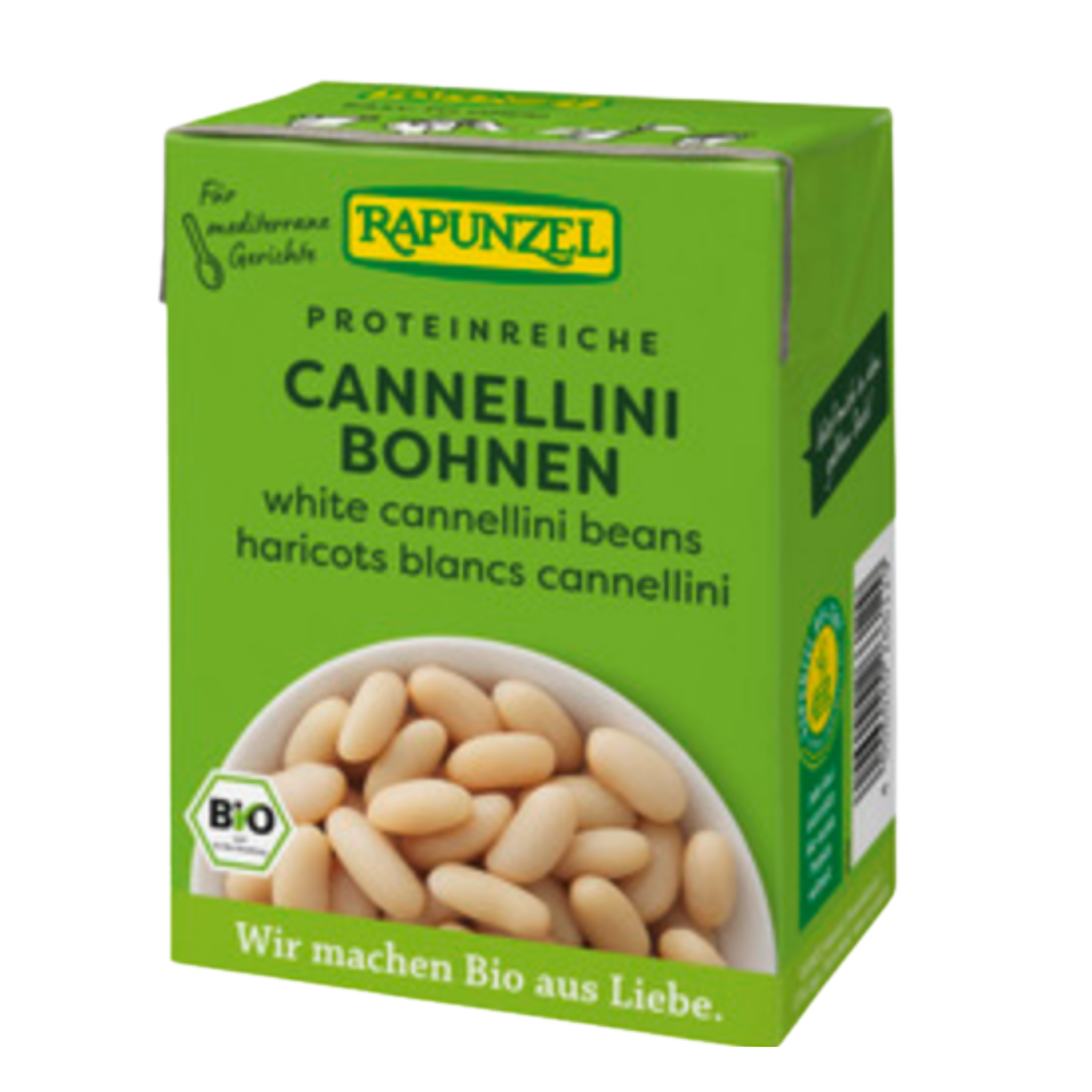 Haricots blancs cannellini bio Rapunzel en Tetra Pak 12 x 380 g