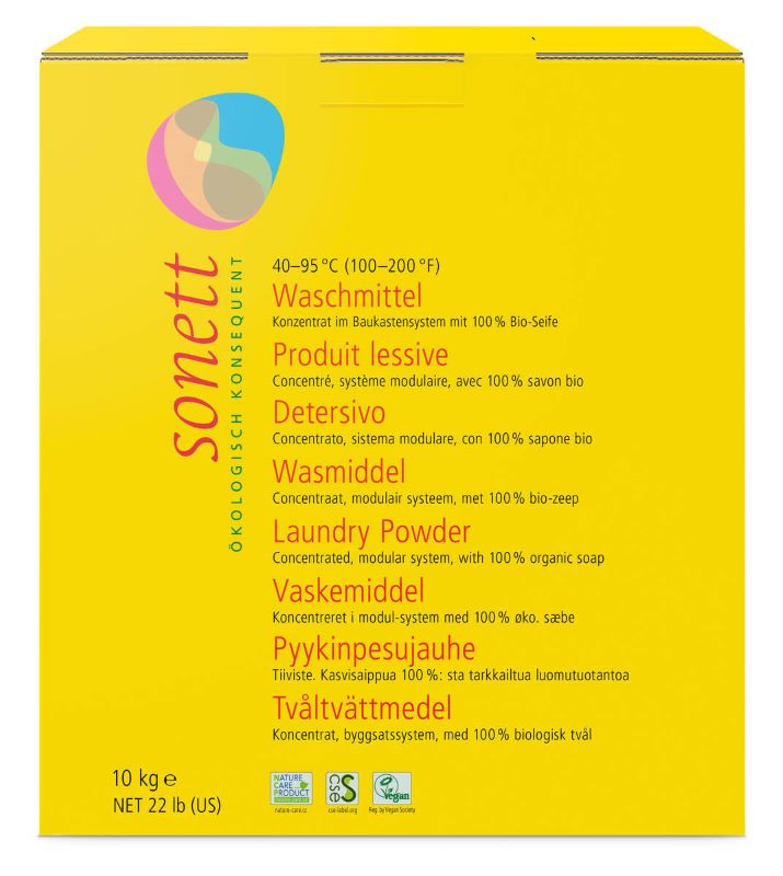 sonett lessive en poudre concentrée, 10kg