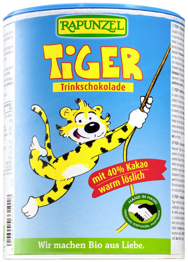 Cacao à boire Rapunzel Tiger, 400g Cacao à boire Rapunzel Tiger, 400g