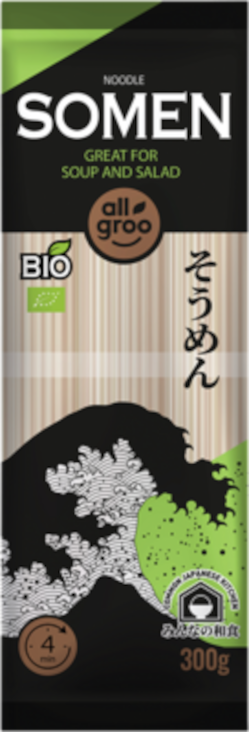 Nouilles de blé bio Somen Allgroo 8 x 300 g