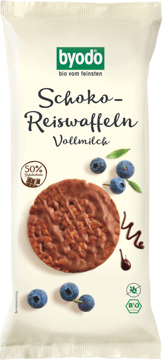Byodo Bio Schoko-Reiswaffeln Vollmilch Byodo Bio Schoko-Reiswaffeln Vollmilch 65g