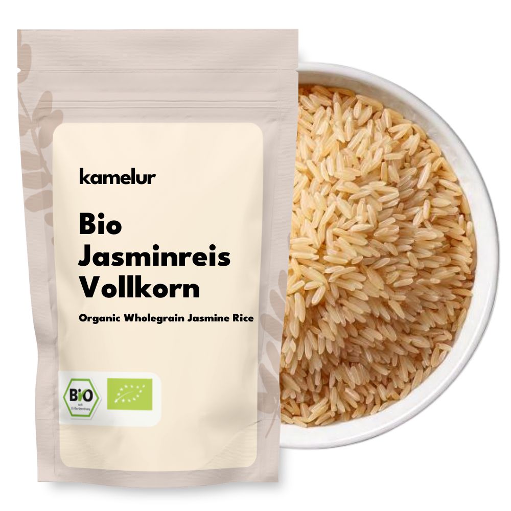 Bio Jasminreis, Vollkorn, 5 kg, Duftreis aus Thailand, Thai Reis perfekt für die thailändische Küche