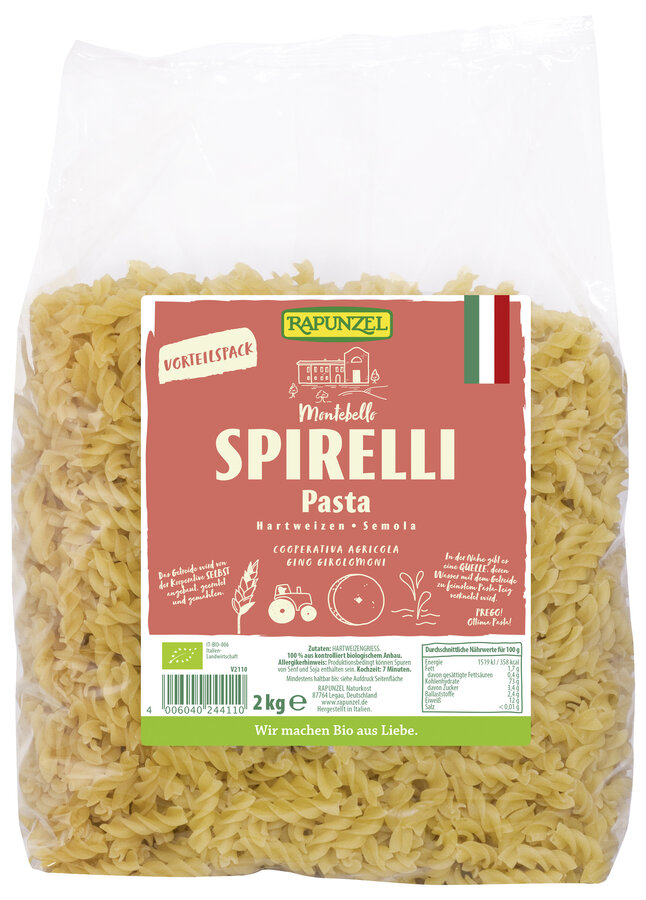 Rapunzel Spirelli Semola, Vorratspack 2kg