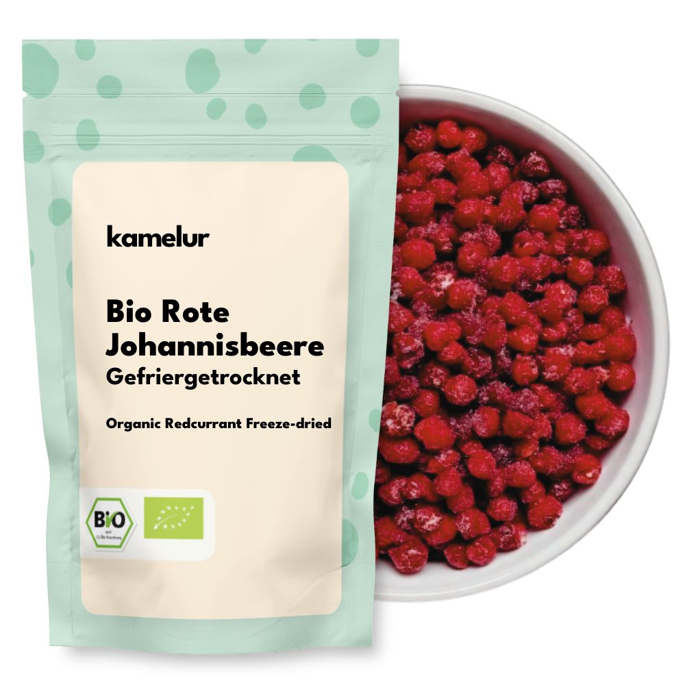 Bio Rote Johannisbeeren gefriergetrocknet 500 g