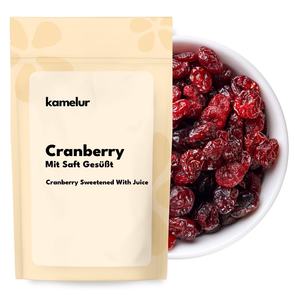 Cranberry mit Saft gesüßt Canneberge, sucrée au jus