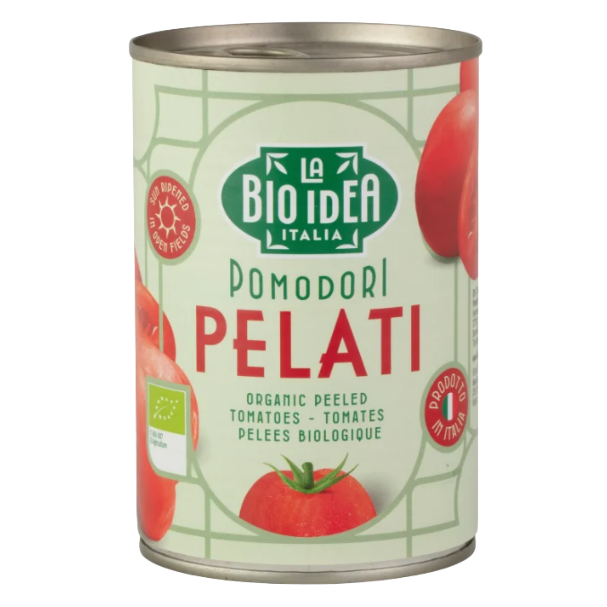 Tomates pelées bio au jus de tomate, 12x400g