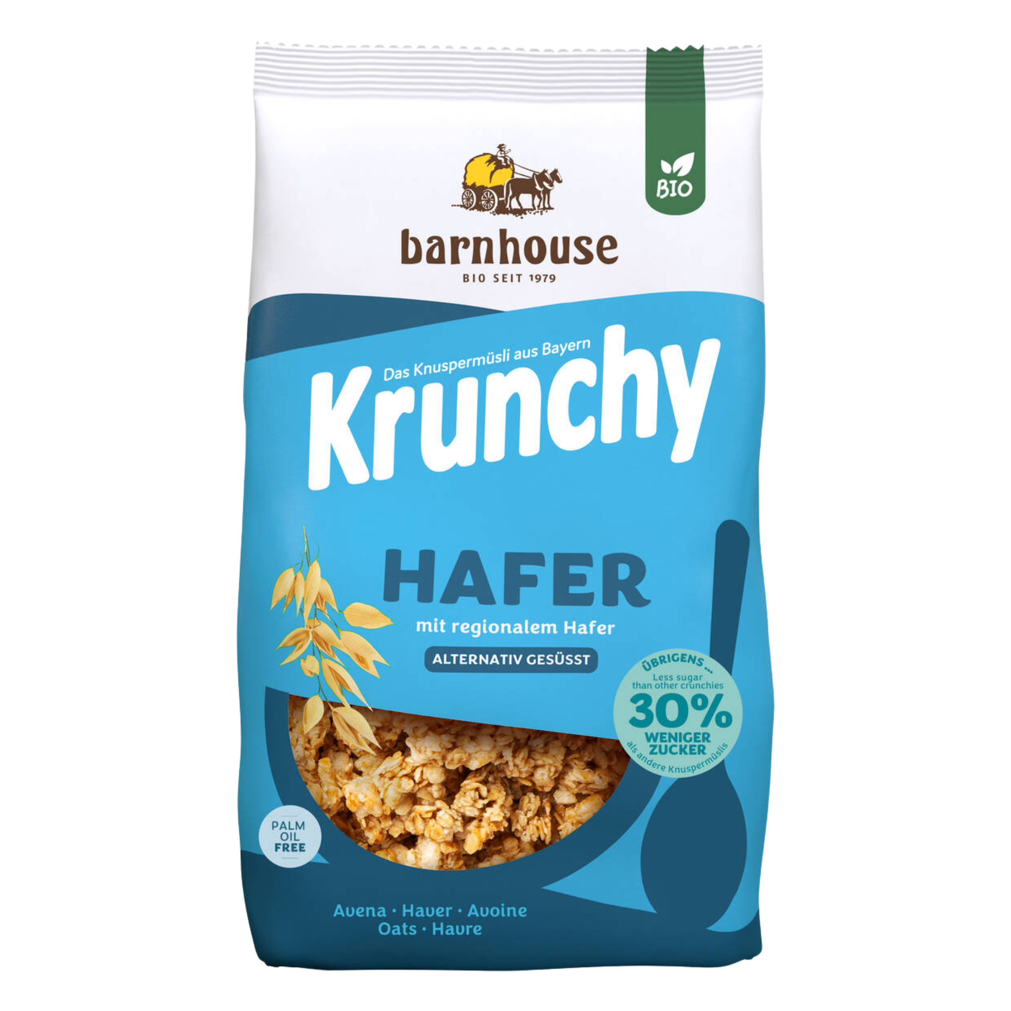 Barnhouse Bio Krunchy Avena meno zucchero 6x625g