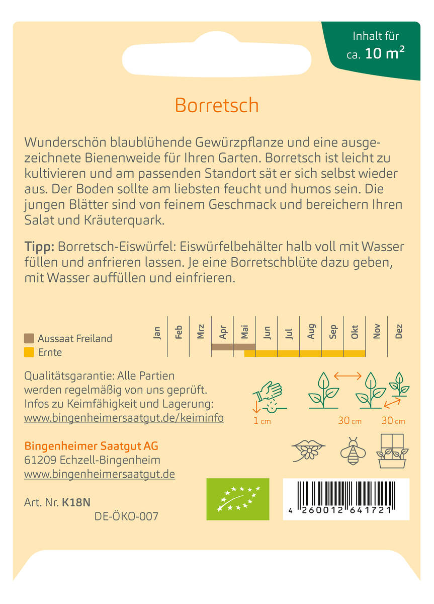 Bingenheimer Saatgut Borretsch Bingenheimer Saatgut Borretsch