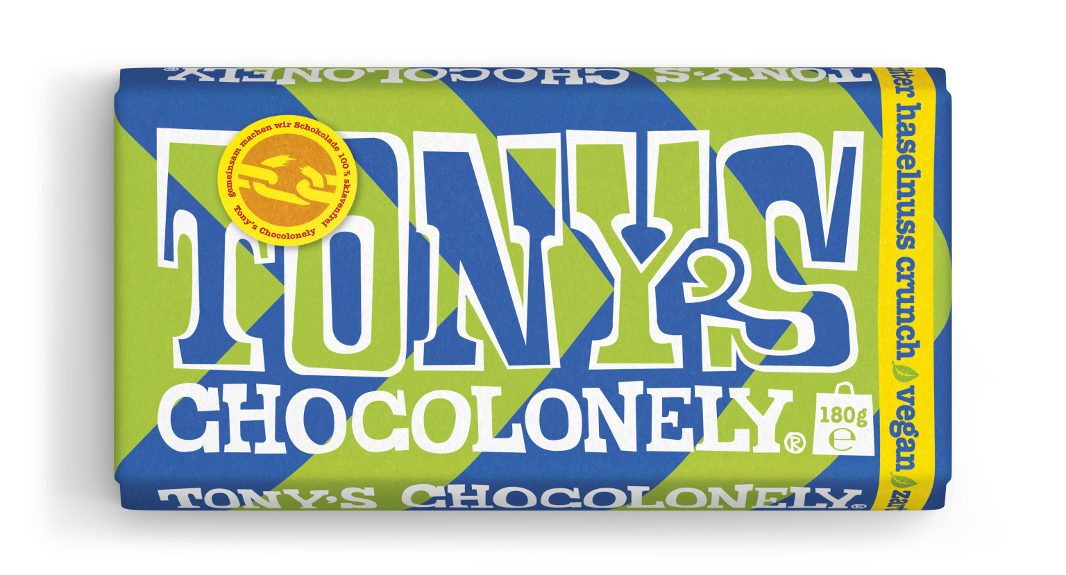Zartbitterschokolade 51% Haselnuss Crunch, 180g Zartbitterschokolade 51% Haselnuss Crunch, 180g