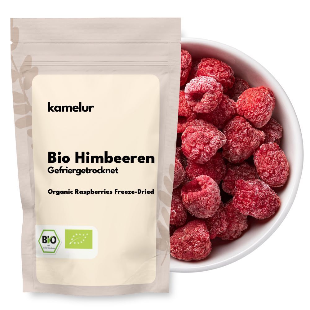 Framboises bio, lyophilisées, fruit entier