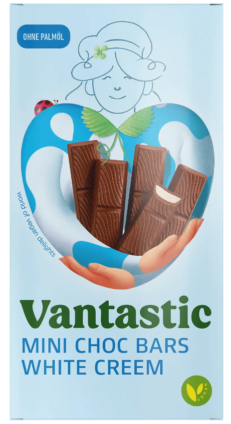 Vantastic Mini-Chocbars White Creem Vantastic Mini-Chocbars White Creem 100g