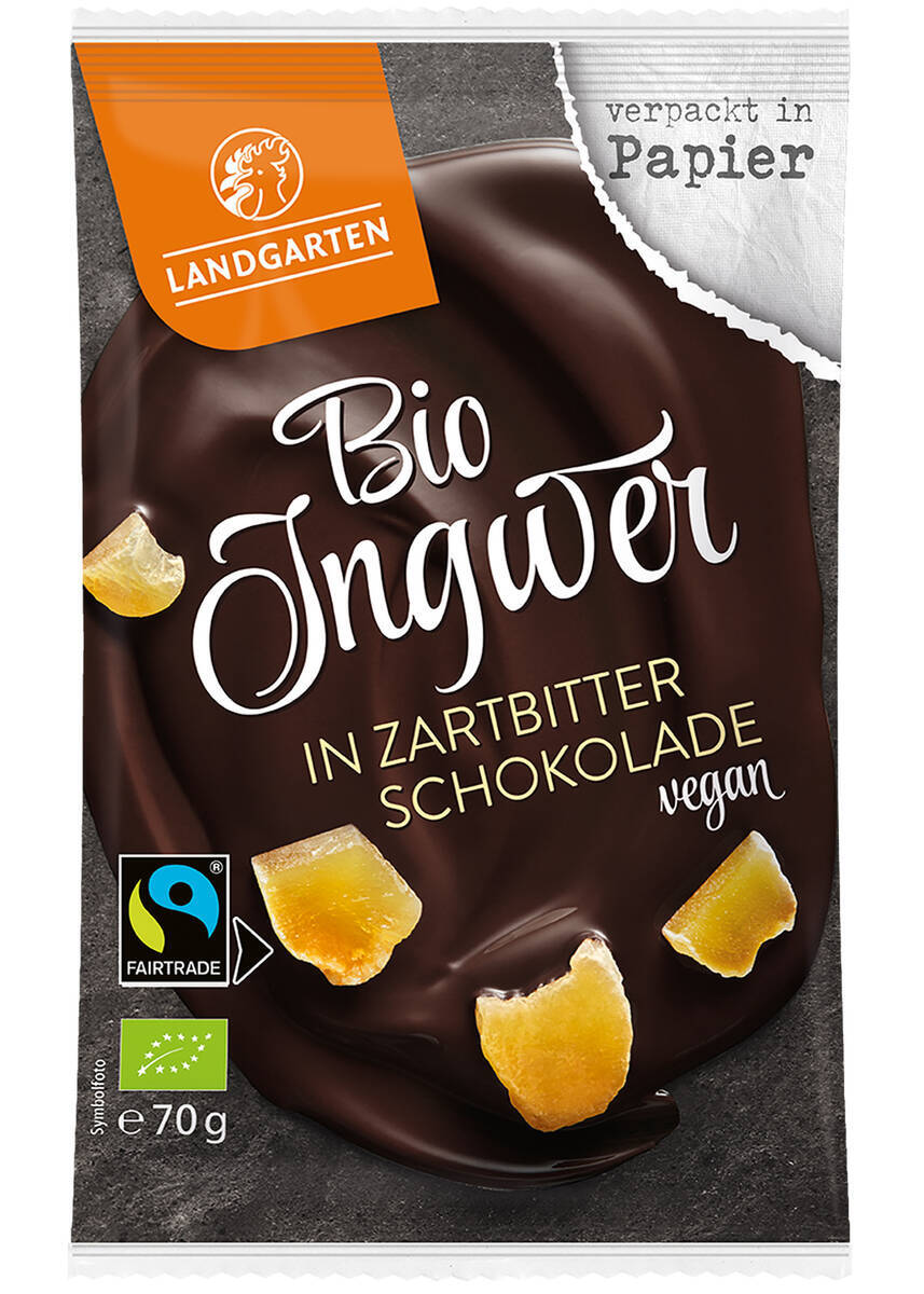 Gingembre au chocolat noir, 1 sachet Gingembre au chocolat noir, 1 sachet