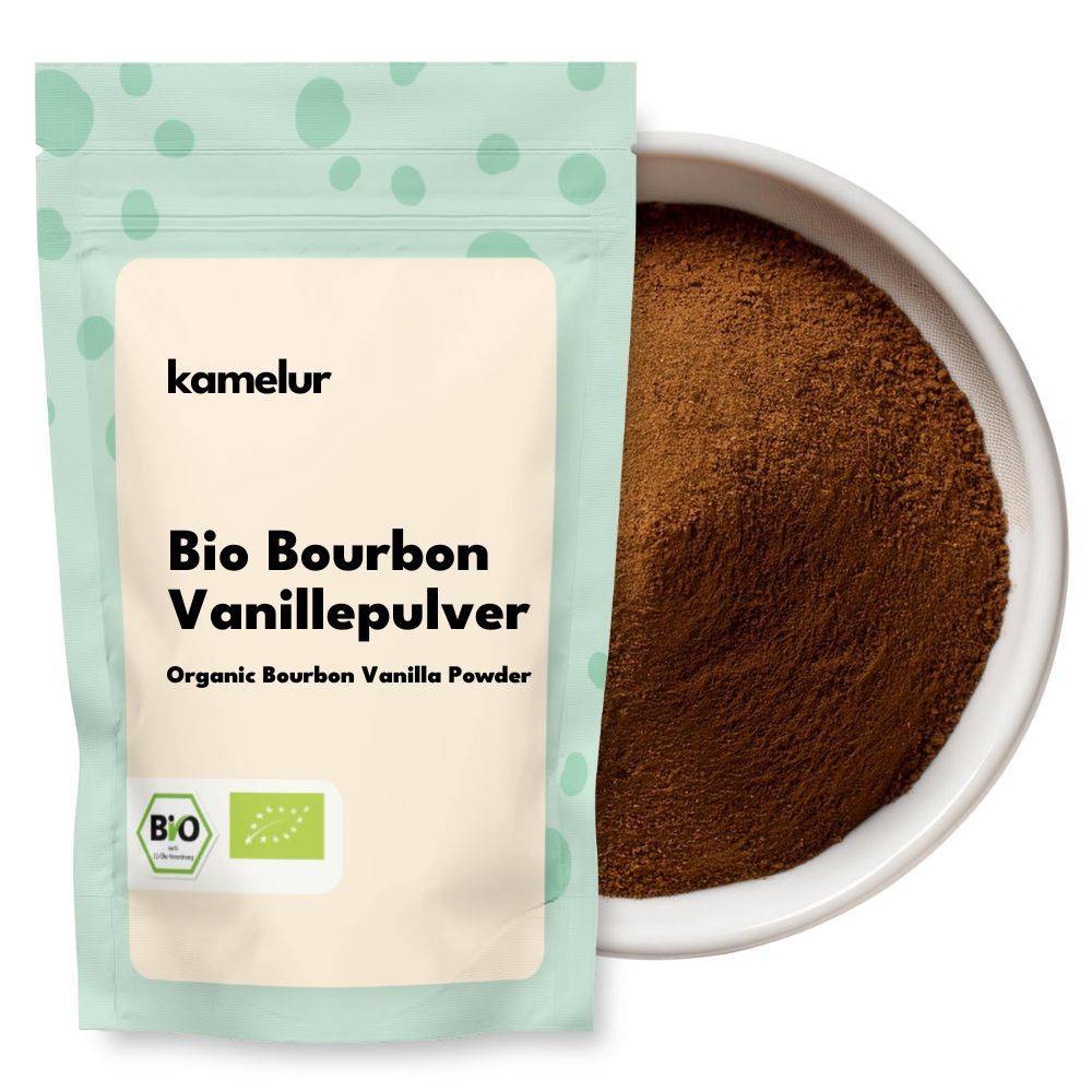 Poudre de vanille bio, Bourbon, moulue Poudre de vanille bio, Bourbon, moulue