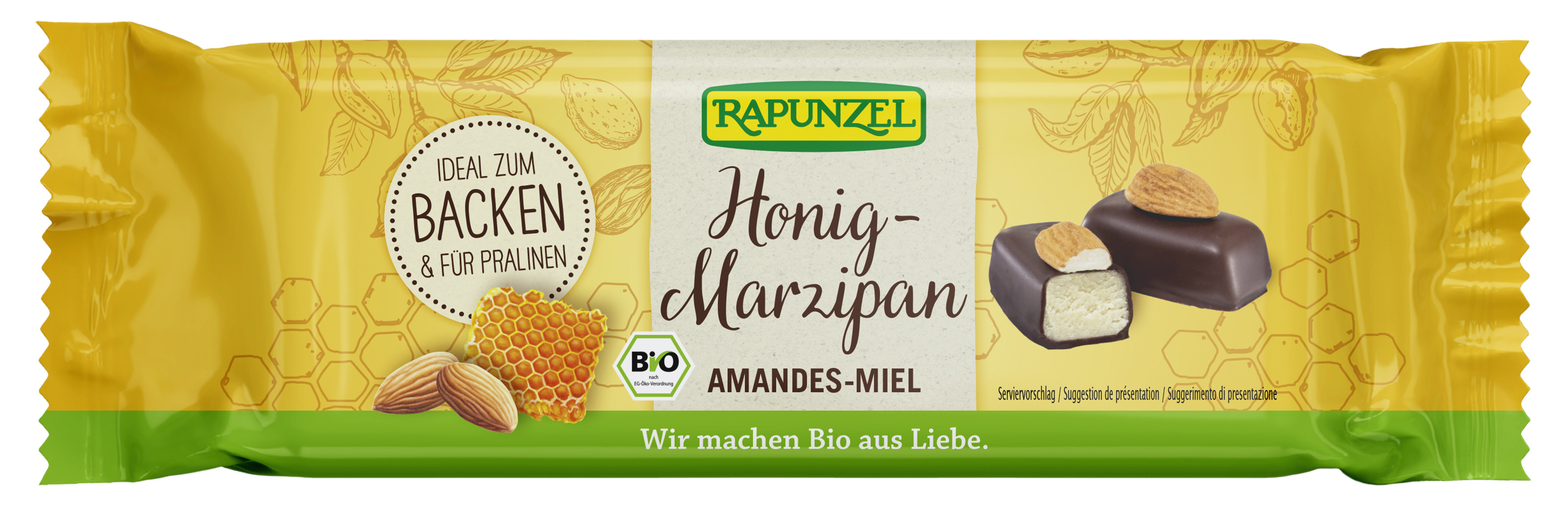 Rapunzel Bio Honig-Marzipan 8x250g