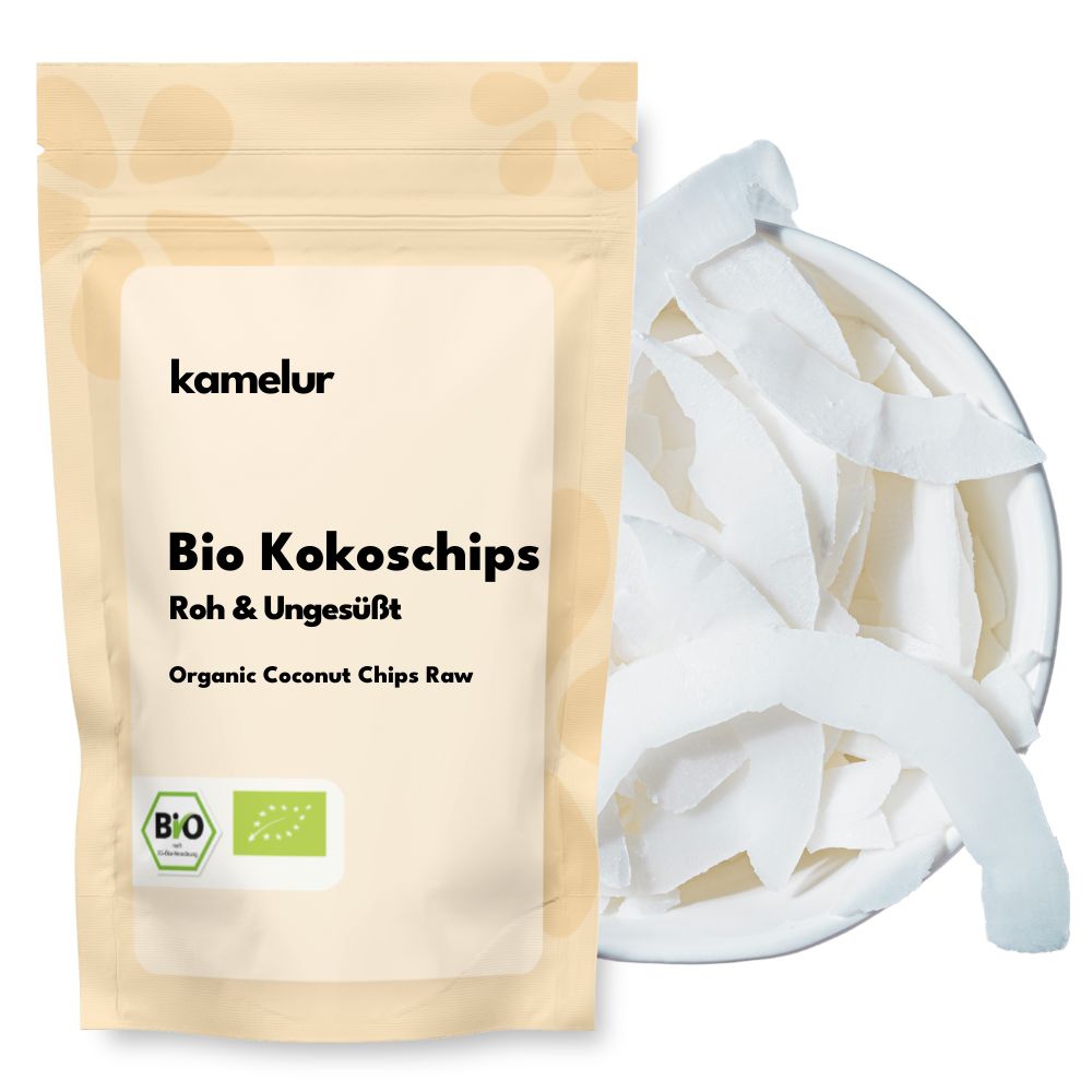 Chips de coco bio, crues et non sucrées Chips de coco bio, crues et non sucrées