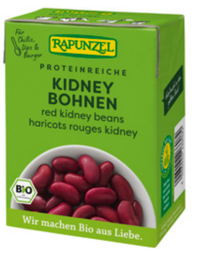 Rapunzel Bio rote Kidney Bohnen im Tetra Pak 380g