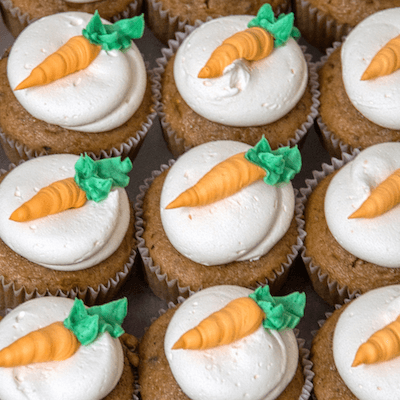 Karotten-Muffins mit Frischkäse
