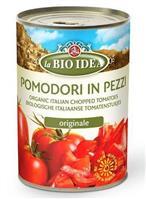 Bio Tomatenstücke in Tomatensaft, 400g Bio Tomatenstücke in Tomatensaft, 400g