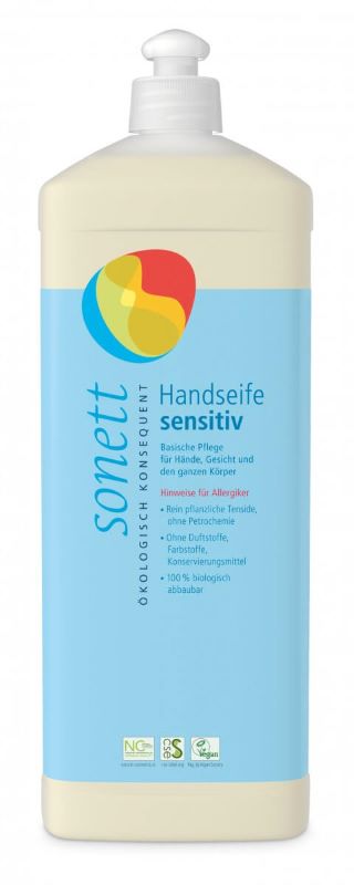 sonett Savon pour les mains Sensitiv, 1l sonett Savon pour les mains Sensitiv, 1l