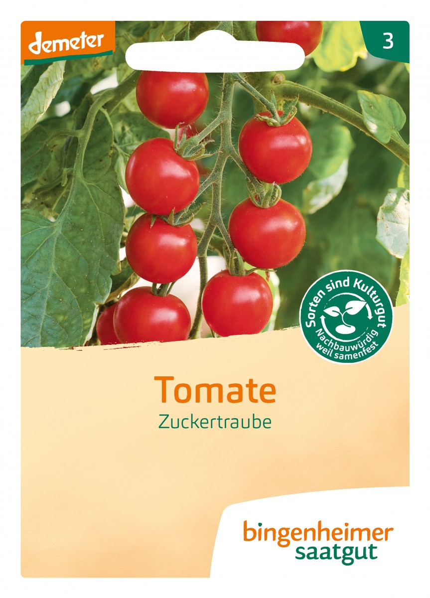 Bingenheimer Saatgut Cocktailtomate Zuckertraube Bingenheimer Saatgut Cocktailtomate Zuckertraube
