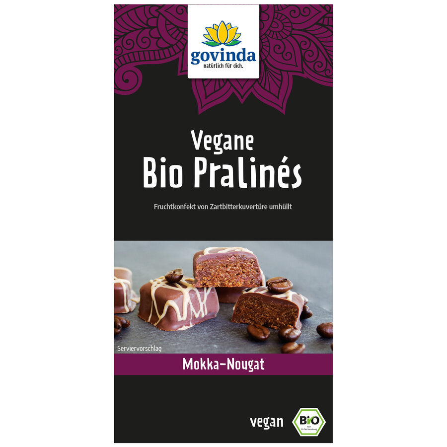 Govinda Pralinés Bio Vegani Moka Nougat Govinda Pralinés Bio Vegani Moka Nougat