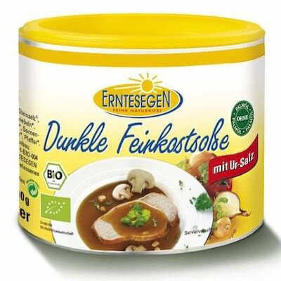 Sauce fine foncée bio, 200g Erntesegen Dunkle Feinkostsoße für 2l 3x200g