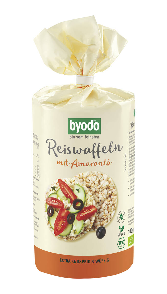 Byodo Bio Reiswaffeln mit Amaranth Byodo Bio Reiswaffeln mit Amaranth 100g
