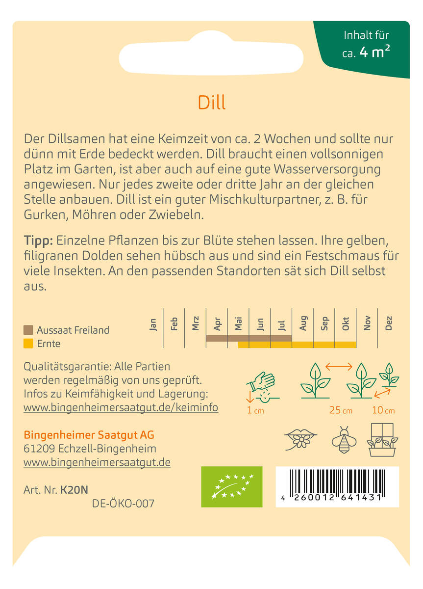 Bingenheimer Saatgut Dill Bingenheimer Saatgut Dill