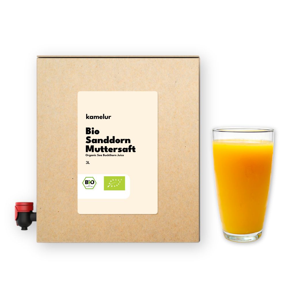 Jus d'argousier bio, naturellement trouble, 3l Jus d'argousier bio, naturellement trouble, 3l