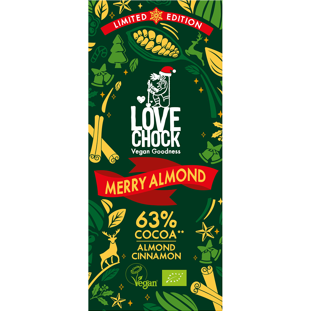 Lovechock Bio LOV Merry Almond 63% 70g